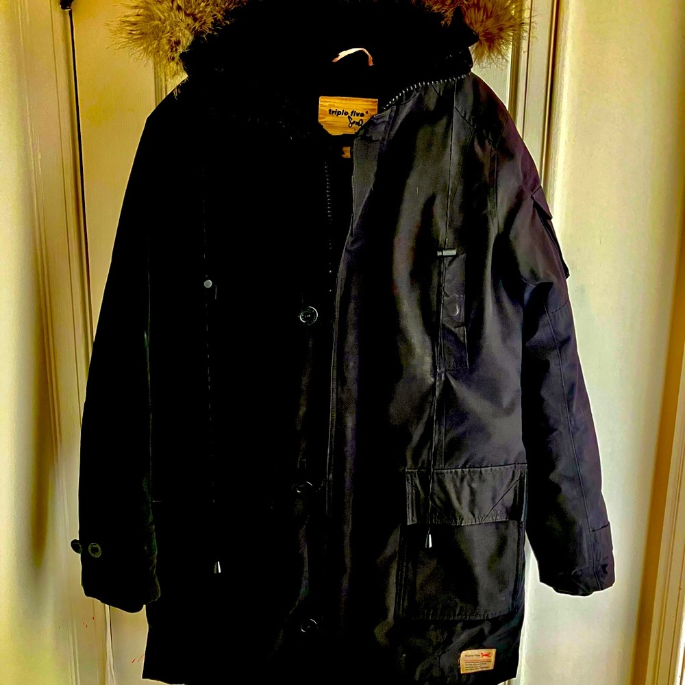 Triple 5 Underground, Ladies winter jacked with detachable fur hood. Perfect